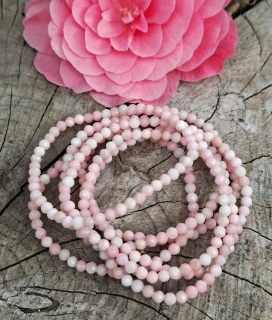 Andský růžový opál náramek