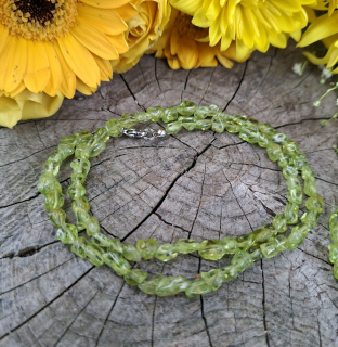 Olivín náhrdelník 