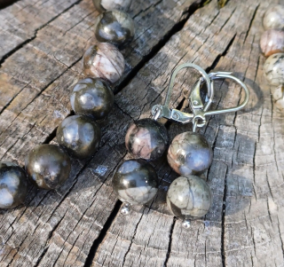 Liberit modrý náušnice