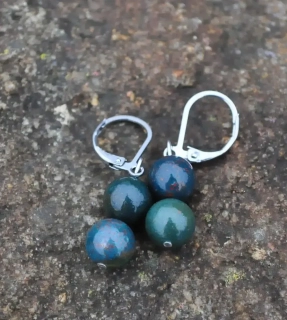 Heliotrop náušnice 