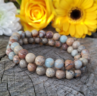 Jaspis aqua terra pánský náramek