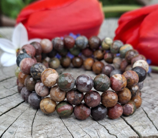 Jaspis picasso náramek pro muže